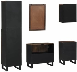 vidaXL Zestaw mebli łazienkowych 5 pcs Biały 38 x 33 x 160 cm 9