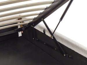 Beliani Łóżko z pojemnikiem boucle w złamanej bieli 180 x 200 cm DINAN 8