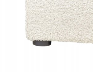 Beliani Łóżko z pojemnikiem boucle w złamanej bieli 180 x 200 cm DINAN 9