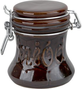 Pojemnik ceramiczny na miód 300 ml Brązowy 3330 2