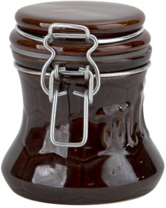 Pojemnik ceramiczny na miód 300 ml Brązowy 3330 3