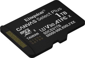 Kingston Technology Canvas Select Plus Gen3 1 TB MicroSDXC UHS-I Klasa 10 4