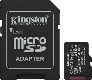 Kingston Technology Canvas Select Plus Gen3 512 GB MicroSDXC UHS-I Klasa 10 1