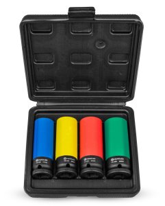 NASADKI UDAROWE 1/2 ZESTAW NASADEK DO FELG ALUMINIOWYCH DŁUGIE 17 19 21 22 7