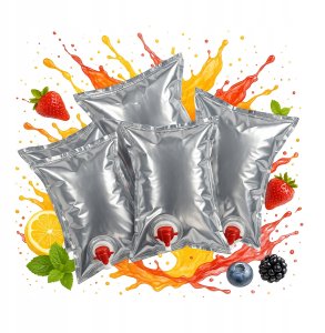 50x Worki Na Sok 3L Z Kranem METALIZOWANY Worek Na Soki MOCNY Bag in Box 1