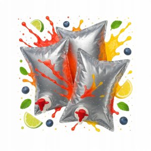 50x Worki Na Sok 3L Z Kranem METALIZOWANY Worek Na Soki MOCNY Bag in Box 12