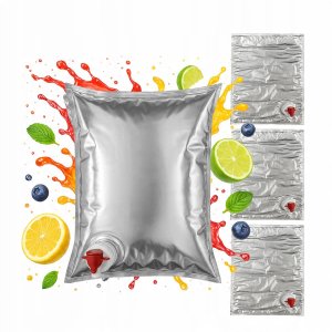 50x Worki Na Sok 3L Z Kranem METALIZOWANY Worek Na Soki MOCNY Bag in Box 3