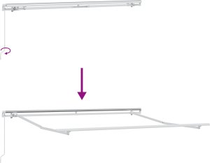 vidaXL Ręczna Chowana Markiza Jasnoszara 350x250 cm 8