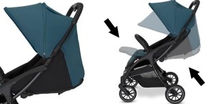 Espiro wózek spacerowy Fuel 110 unique black 3