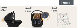 Lionelo Astrid i-Size fotelik samochodowy 0-13 kg Beige Sand 3