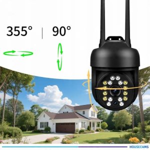 Zewnętrzna Kamera Obrotowa 8MPx IP Wi-Fi ULTRA HD Funkcje AI AUDIO CZARNA 10