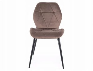 Krzesło tapicerowane RICK VELVET cappuccino 3