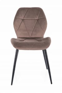 Krzesło tapicerowane RICK VELVET cappuccino 5