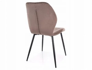 Krzesło tapicerowane MIKE VELVET Cappuccino 2