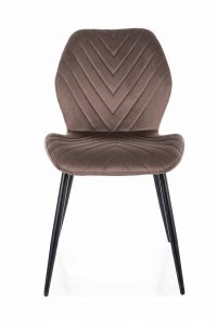 Krzesło tapicerowane MIKE VELVET Cappuccino 5