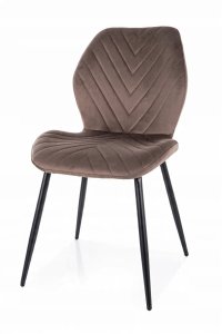 Krzesło tapicerowane MIKE VELVET Cappuccino 6