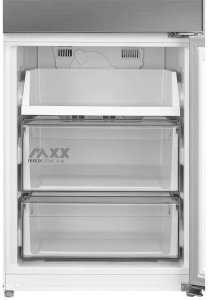 Lodówka Midea Refrigerator | MDRB600MME46 | Energy efficiency class E | Free standing | Combi | Height 201 cm | No Frost system | Fridge net capacity 313 L | Freezer net capacity 130 L | Display | 35 dB | Stainless steel 19