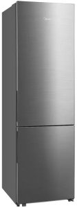 Lodówka Midea Refrigerator | MDRB600MME46 | Energy efficiency class E | Free standing | Combi | Height 201 cm | No Frost system | Fridge net capacity 313 L | Freezer net capacity 130 L | Display | 35 dB | Stainless steel 3