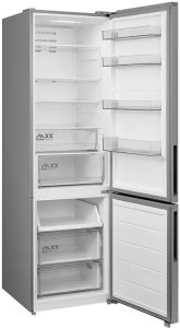 Lodówka Midea Refrigerator | MDRB600MME46 | Energy efficiency class E | Free standing | Combi | Height 201 cm | No Frost system | Fridge net capacity 313 L | Freezer net capacity 130 L | Display | 35 dB | Stainless steel 4