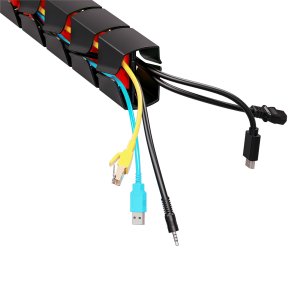 Organizer kabli / maskownica do biurka Nano RS, 1345mm, czano czerwony, RS125 5