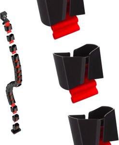 Organizer kabli / maskownica do biurka Nano RS, 1345mm, czano czerwony, RS125 6