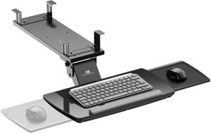 Uchwyt na klawiaturę podbiurkowy Maclean, regulowany, max. 5kg, czarny,  MC-156 B 4