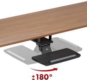 Uchwyt na klawiaturę podbiurkowy Maclean, regulowany, max. 5kg, czarny,  MC-156 B 9