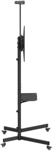 Stand / wózek do TV Maclean, półka na kamerę, na kółkach, 37-70", max. obciążenie 45kg/5kg półka, max. VESA 600x400, MC-113 B 4