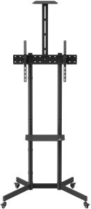 Stand / wózek do TV Maclean, półka na kamerę, na kółkach, 37-70", max. obciążenie 45kg/5kg półka, max. VESA 600x400, MC-113 B 5