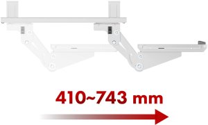 Maclean Uchwyt na klawiaturę podbiurkowy , regulowany, max. 5kg, biały, MC-156 W 8
