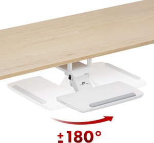 Maclean Uchwyt na klawiaturę podbiurkowy , regulowany, max. 5kg, biały, MC-156 W 9