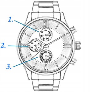 Zestaw męski zegarek Paul Lorens-SAVRES PL11652B6-1D1 + bransoletka 3