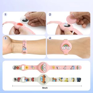 Pasek Tech-Protect Smooth For Kids do Apple AirTag 1 / 2 Colorful [2 PACK] 2