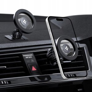 SPIGEN MFT13 MAGNETIC MAGSAFE DASHBOARD & VENT CAR MOUNT BLACK 3