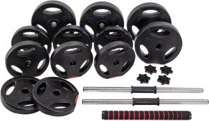 BODY SCULPTURE ZESTAW 2 W 1 SZTANGA I HANTLE 40KG BW 7540 3