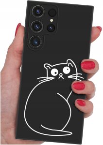 ETUI do Samsung Galaxy S25 Ultra WZORY | SILIKONOWE MATT CASE + SZKŁO 9H 2