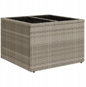 vidaXL 9-częściowy zestaw sof ogrodowych z poduszkami jasnoszary polirattan 6