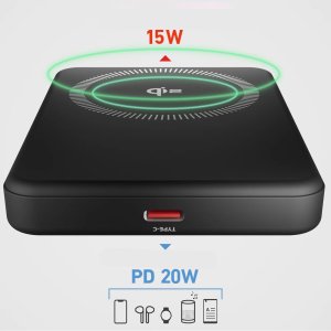 Powerbank SBS Mag Power Qi2 5000 mAh kompatybilny z MagSafe - czarny 3