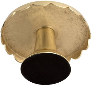 Patera ozdobna metalowa złota 24x24x13,5 cm mała 4