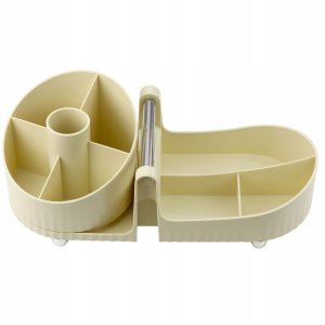 Organizer Na Kosmetyki Akcesoria Biurowe Uchwyt Beżowy 3