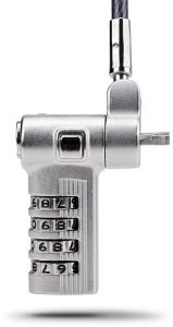 Linka zabezpieczająca StarTech .com 25-Pack Laptop Lock, Compatible w/Noble Wedge/Nano/K-Slot - zamek kablowy zabezpieczający - srebrny, czarny - 2 m - zgodny z TAA (Packung mit 25) 3