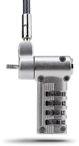 Linka zabezpieczająca StarTech .com 25-Pack Laptop Lock, Compatible w/Noble Wedge/Nano/K-Slot - zamek kablowy zabezpieczający - srebrny, czarny - 2 m - zgodny z TAA (Packung mit 25) 4