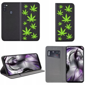 Etui do Samsung Galaxy M11 MAGNET WZORY CASE PORTFEL + SZKŁO 9H 2