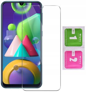 krainaGSM Etui do Samsung Galaxy M21 MAGNET WZORY CASE PORTFEL + SZKŁO 9H 7