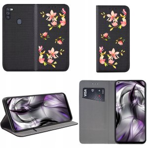 Etui do Samsung Galaxy M11 MAGNET WZORY CASE PORTFEL + SZKŁO 9H 2