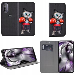 Etui do Motorola Moto G31 | G41 MAGNET WZORY CASE PORTFEL +SZKŁO 2