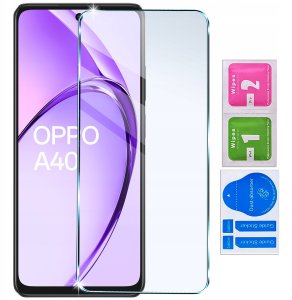 Etui do Oppo A40 | A40M | WZORY | SILIKONOWE MATT SZKŁO 9H 4