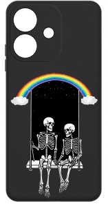 Etui do Oppo A40 | A40M | WZORY | SILIKONOWE MATT SZKŁO 9H 3