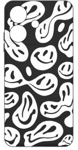 Etui do Oppo A40 | A40M | WZORY | SILIKONOWE MATT SZKŁO 9H 3