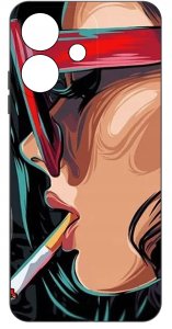 Etui do Oppo A40 | A40M | WZORY | SILIKONOWE MATT SZKŁO 9H 3